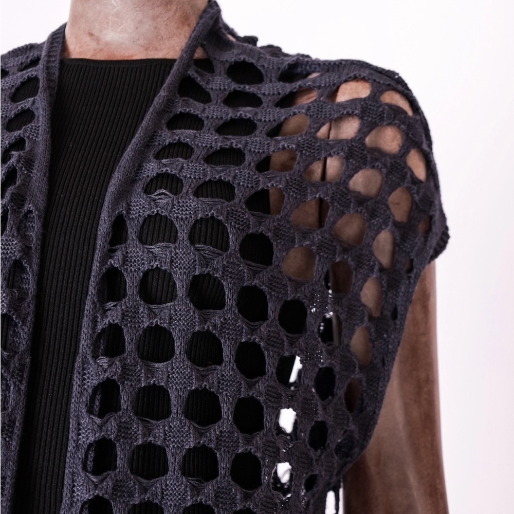 Crochet Open-Front Duster - Picture 4 of 10
